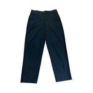 Athleta Women's Black Brooklyn Ankle Pant Gloss Stripe - O